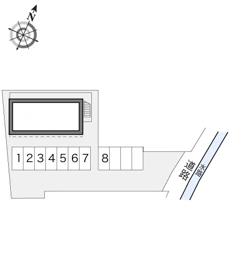 ★手数料０円★倉敷市西阿知町新田　月極駐車場（LP）